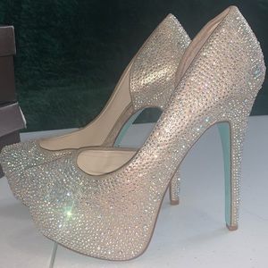 Blue by Betsy Johnson Bridal Platform Pump